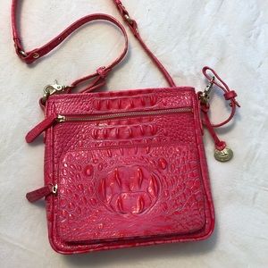 Unique pink Brahmin crossbody! 🐊💕